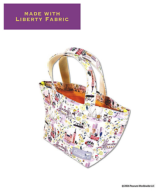 【預訂｜8月】Snoopy in Ginza 銀座展 2026 - Snoopy x Liberty Fabrics LONDON 手挽袋 午餐袋