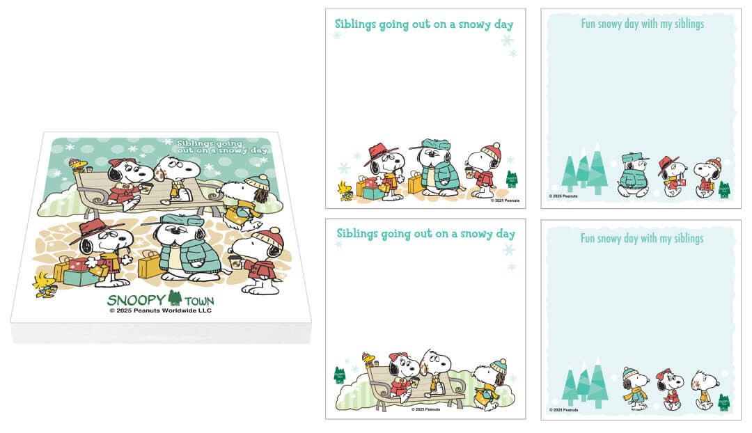 【訂貨】Snoopy Town Brother Fair 2026「snowy day」- 文具