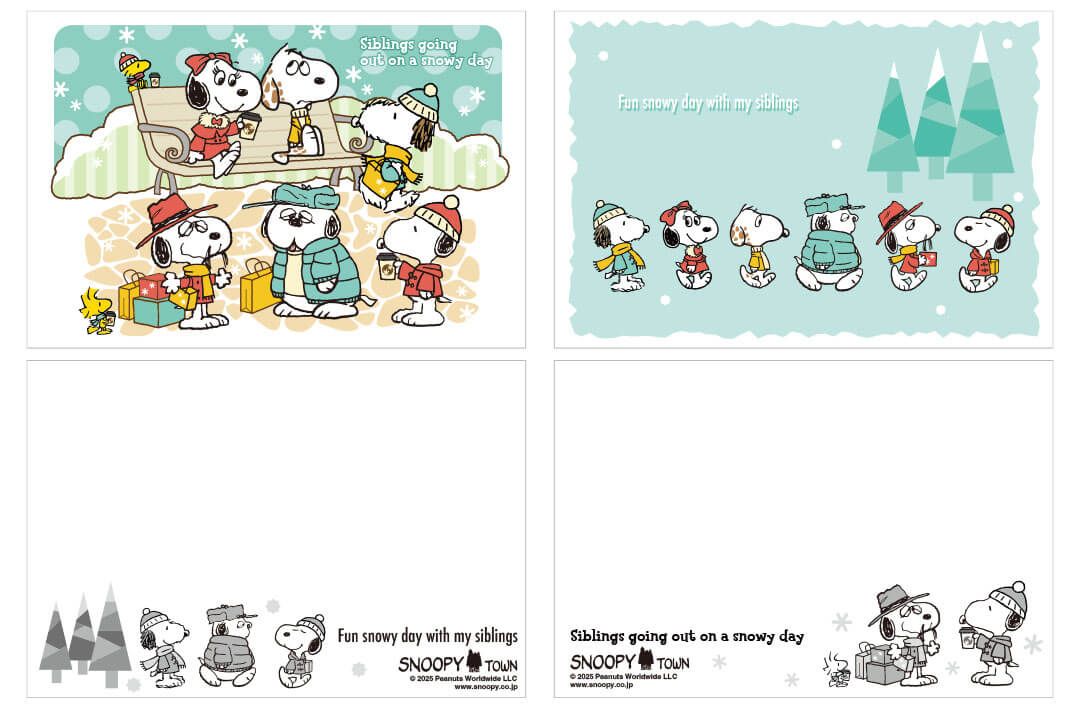 【訂貨】Snoopy Town Brother Fair 2026「snowy day」- 文具