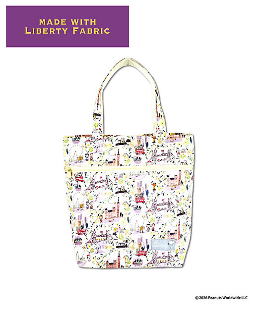 【預訂｜8月】Snoopy in Ginza 銀座展 2026 - Snoopy x Liberty Fabrics LONDON A4 手挽袋