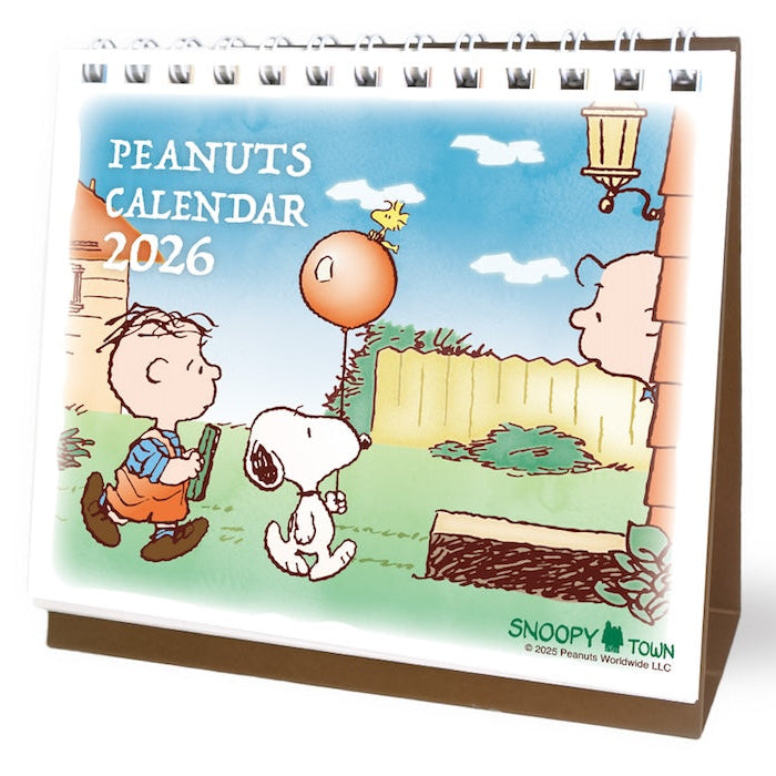 Snoopy Town 2026 座檯月曆