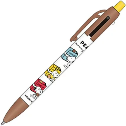 【訂貨】Peanuts Snoopy Yummy Cookie Days 兩色原子筆 鉛芯筆（啡白）