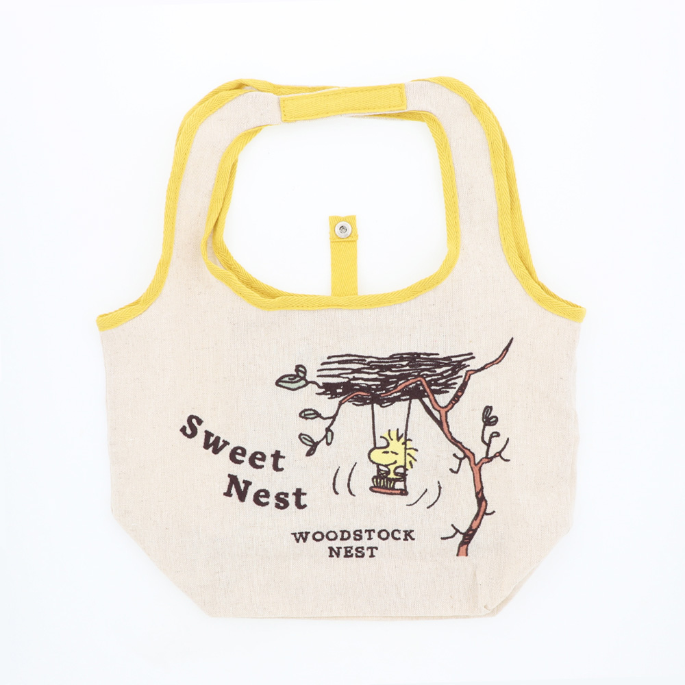 【預訂｜8月】Woodstock Nest 可摺疊 棉麻袋 Tote Bag（M）