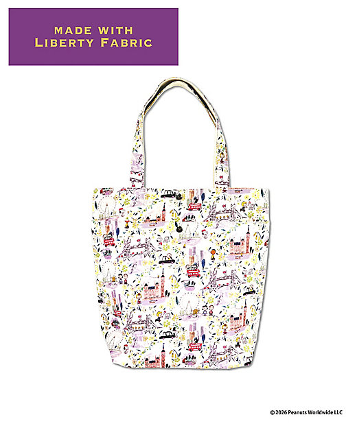 【預訂｜8月】Snoopy in Ginza 銀座展 2026 - Snoopy x Liberty Fabrics LONDON A4 手挽袋