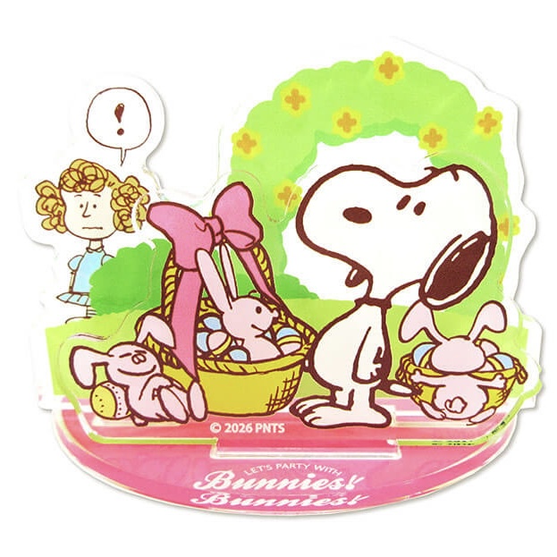 【訂貨】Snoopy Town Easter 2026「LET’S PARTY WITH Bunnies!」復活節系列 - 亞加力立牌擺設