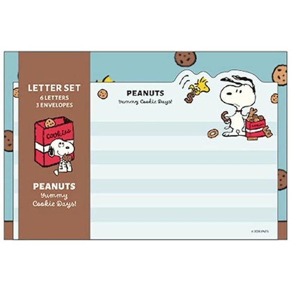 【訂貨】Peanuts Snoopy Yummy Cookie Days 信封信紙套裝