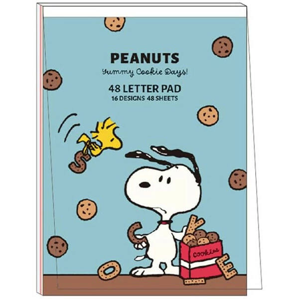 【訂貨】Peanuts Snoopy Yummy Cookie Days 48 Letter Pad 信紙