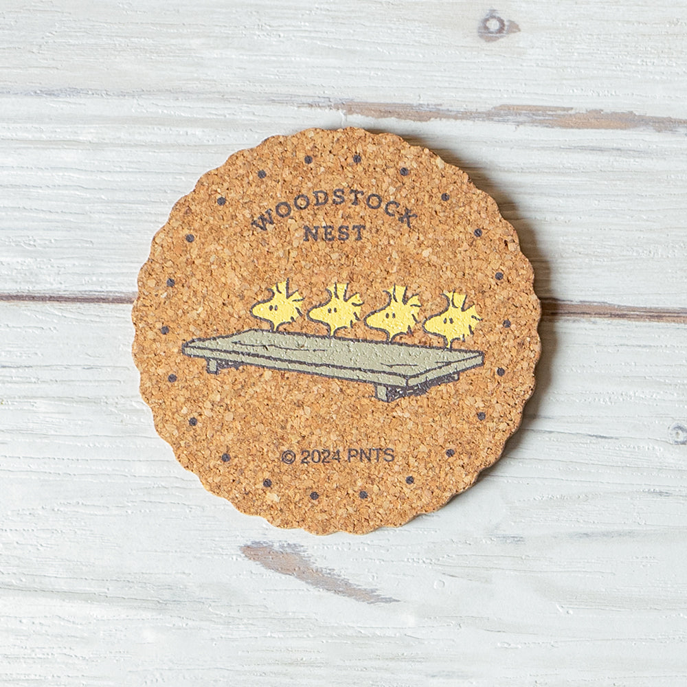 Woodstock Nest 水松杯墊 (餅乾型)