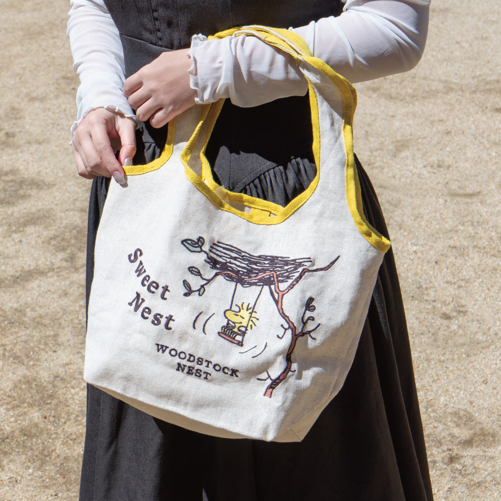 【預訂｜8月】Woodstock Nest 可摺疊 棉麻袋 Tote Bag（S）