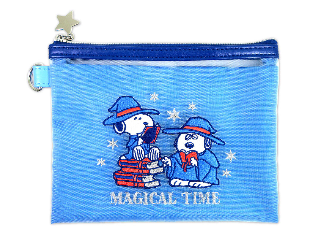 Snoopy Town Halloween Series MAGICAL HALLOWEEN - Embroidered Mesh Pouch