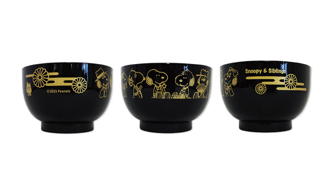 【訂貨】Snoopy Town 兄弟新年系列「Happy New Year」- 日式漆器碗