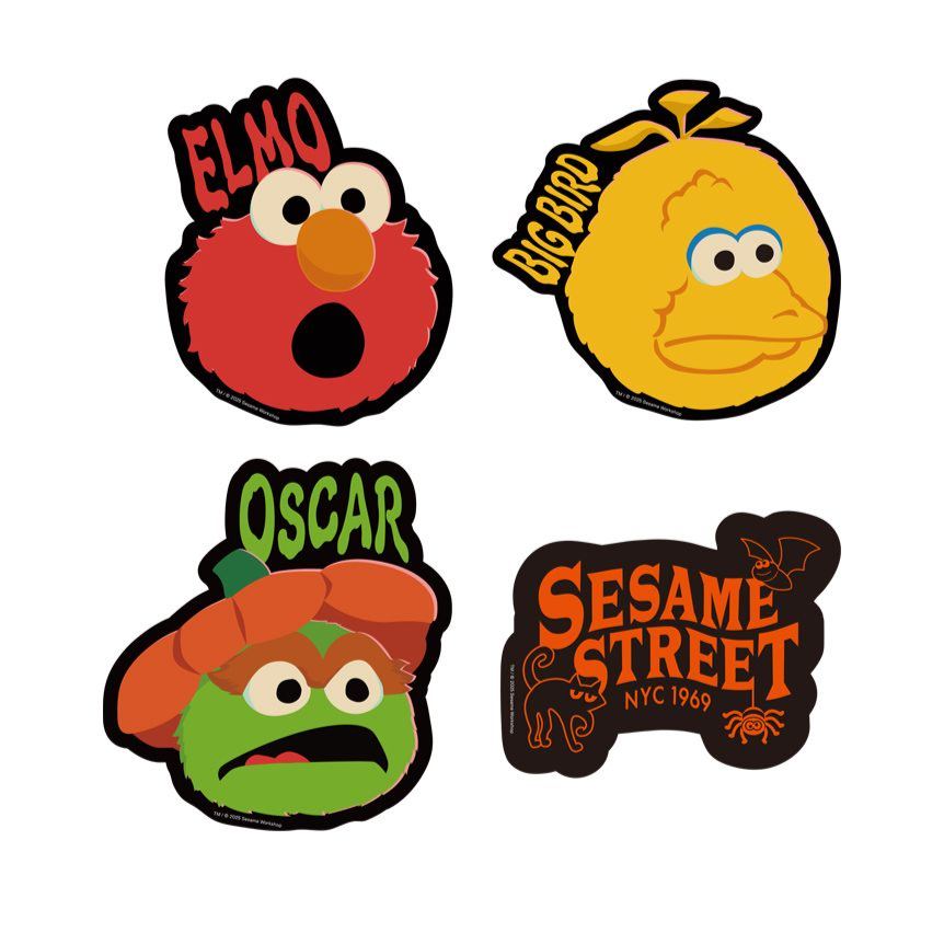 【訂貨】Sesame Street Market BOO! FRIENDS - 貼紙套裝 A