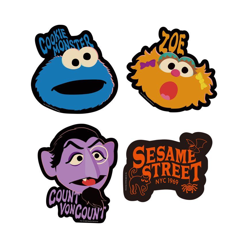 【訂貨】Sesame Street Market BOO! FRIENDS - 貼紙套裝 B