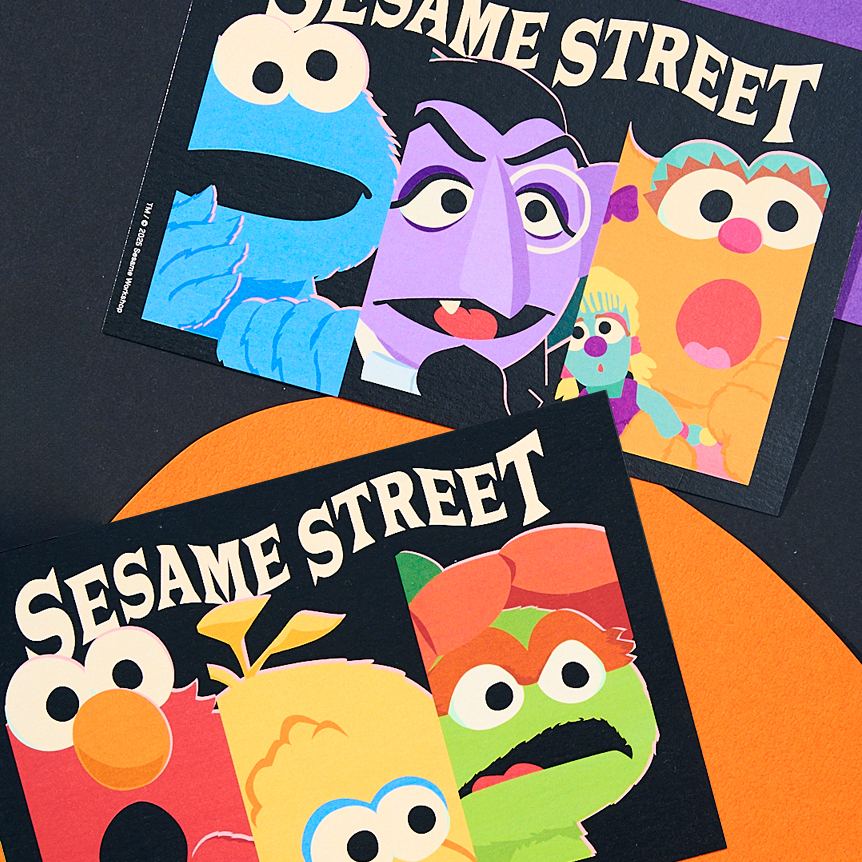 【訂貨】Sesame Street Market BOO! FRIENDS - 明信片