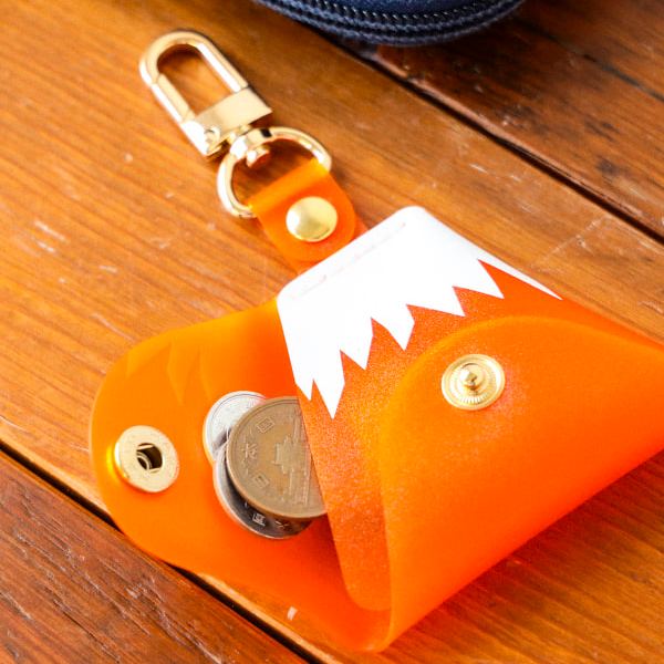 【訂貨】BEAMS JAPAN MISTY LAYER 富士山造型 散銀包 零錢包 - 橙富士