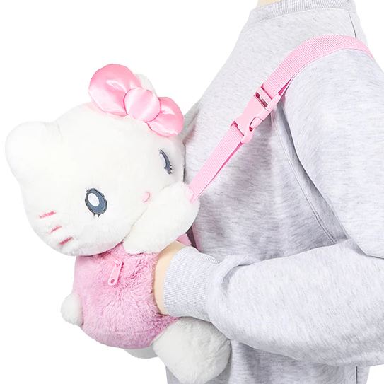 【訂貨】USJ Hello Kitty 抱抱公仔 斜揹袋 單肩包 可暖手