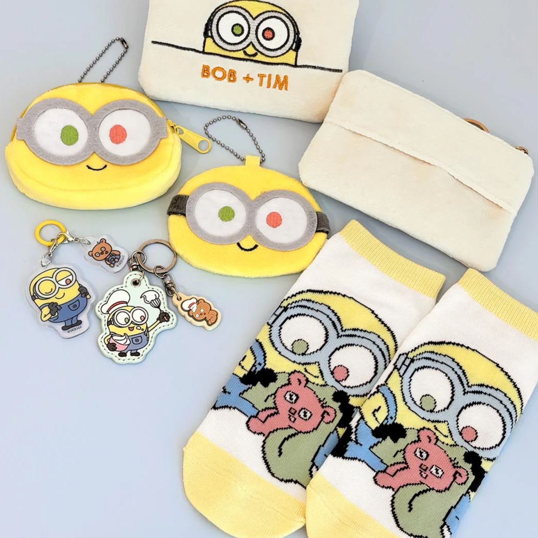 【訂貨】MINIONS Bob+Tim 女裝短襪