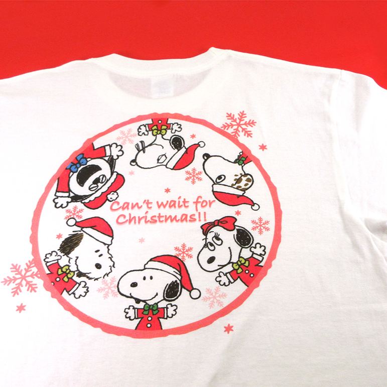 【預訂】Snoopy Town 限定聖誕系列「Can’t wait for Christmas!!」- Tshirt