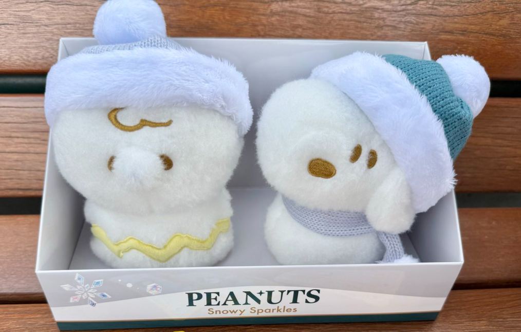 【訂貨】USJ PEANUTS Snowy Sparkles Snoopy 史努比聖誕系列 - 雪人孖裝公仔