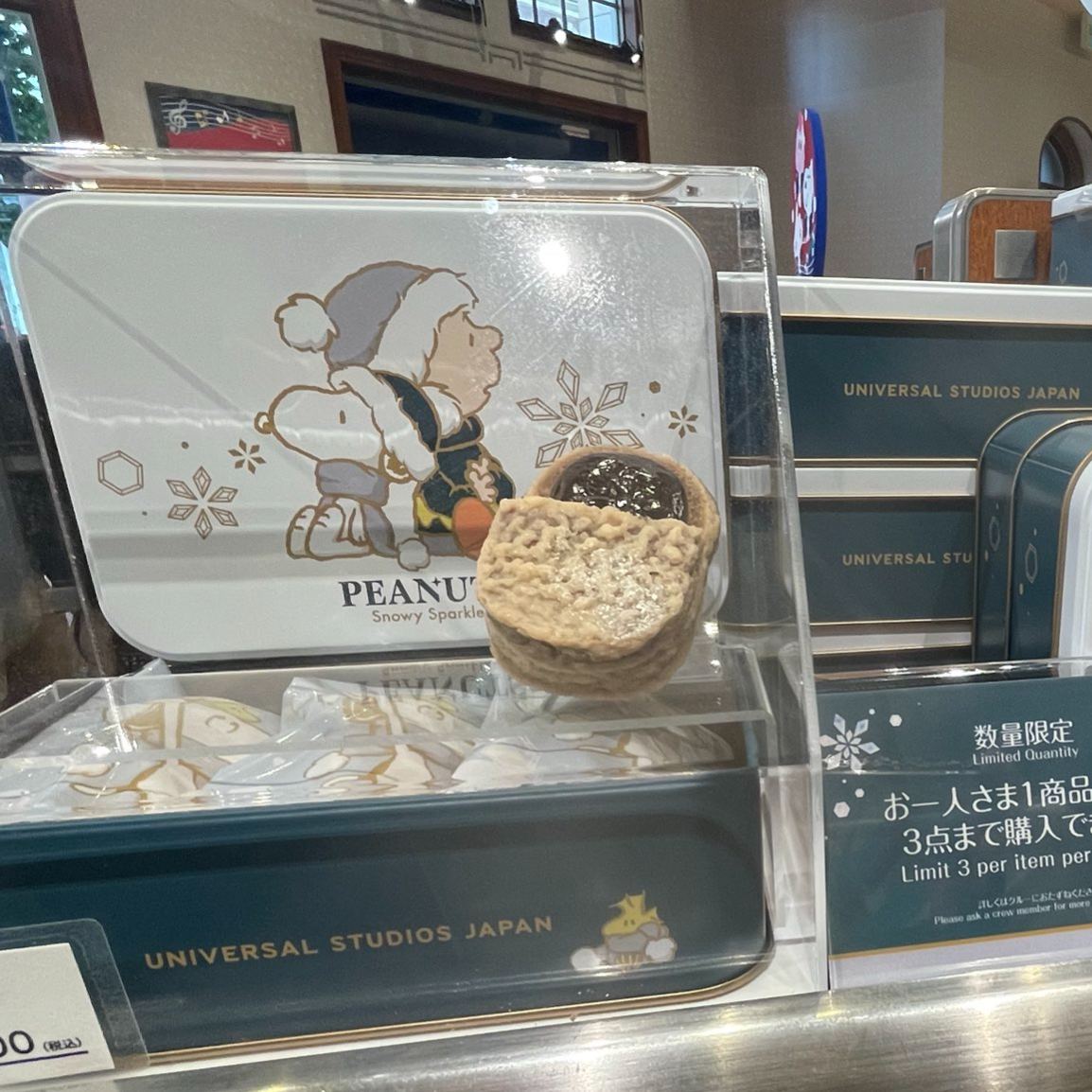 【訂貨】USJ PEANUTS Snowy Sparkles Snoopy 史努比聖誕系列 - 朱古力夾心餅乾