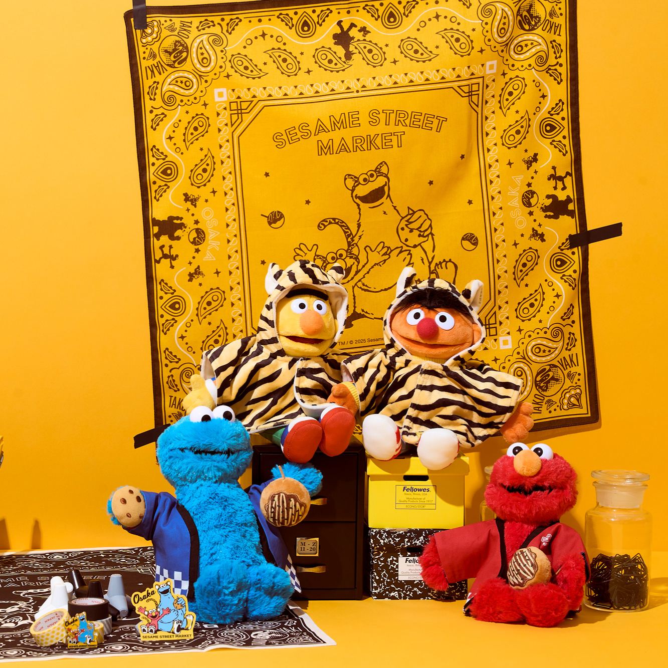 【訂貨】Sesame Street Osaka Hanshin Limited 大阪阪神店限定 方布巾