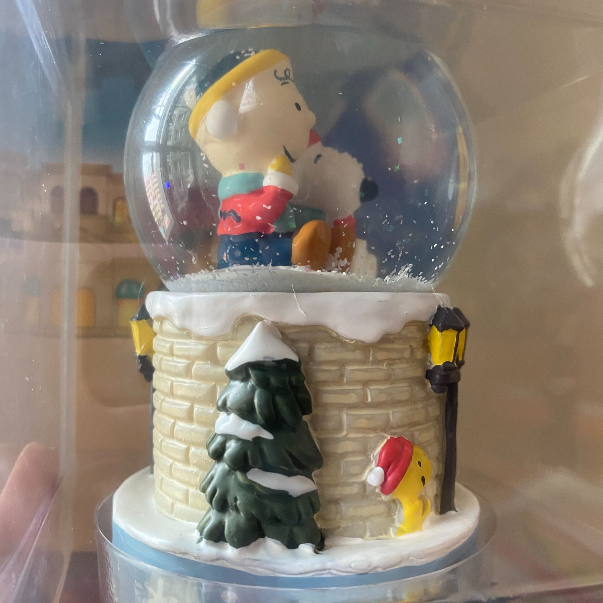 【現貨】USJ PEANUTS Winter Snoopy & Charlie Brown 水晶球
