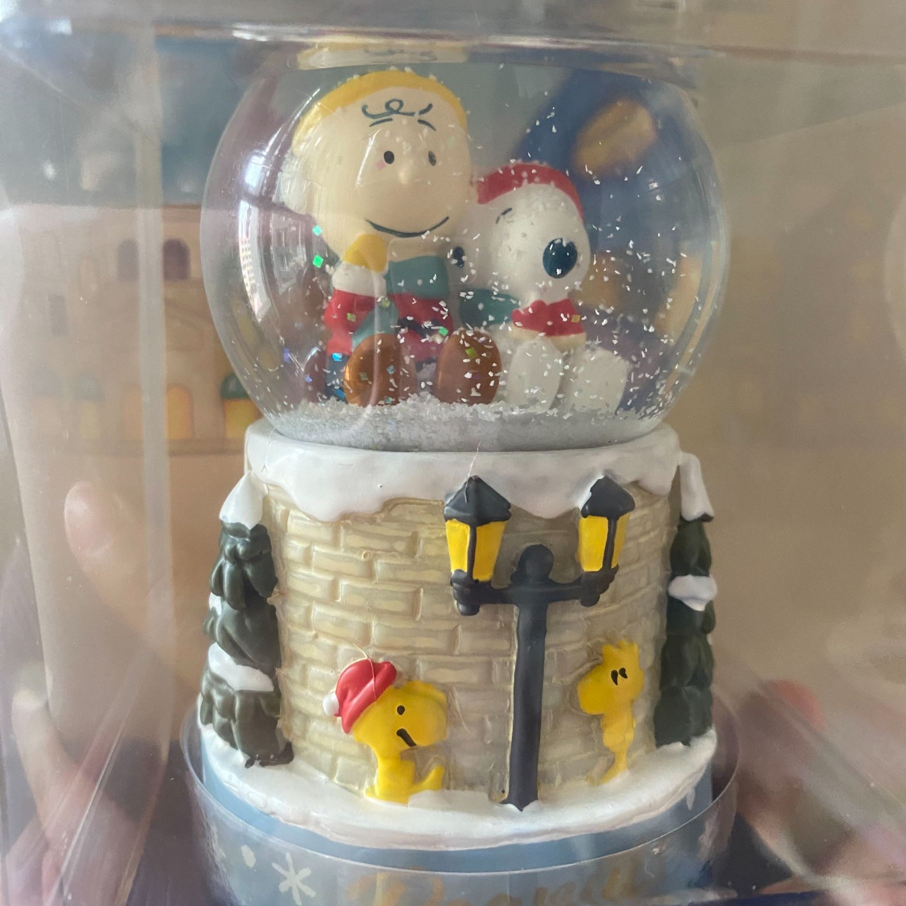 【現貨】USJ PEANUTS Winter Snoopy & Charlie Brown 水晶球