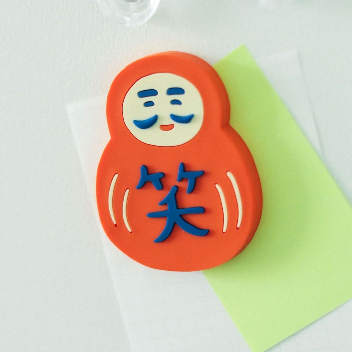 【訂貨】BEAMS JAPAN 新款復古 橡膠磁鐵貼 磁石 - 達摩（笑）