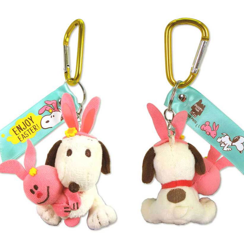 【預訂】Snoopy Town Easter 2026「LET’S PARTY WITH Bunnies!」復活節系列 - 公仔掛飾（Mocha）
