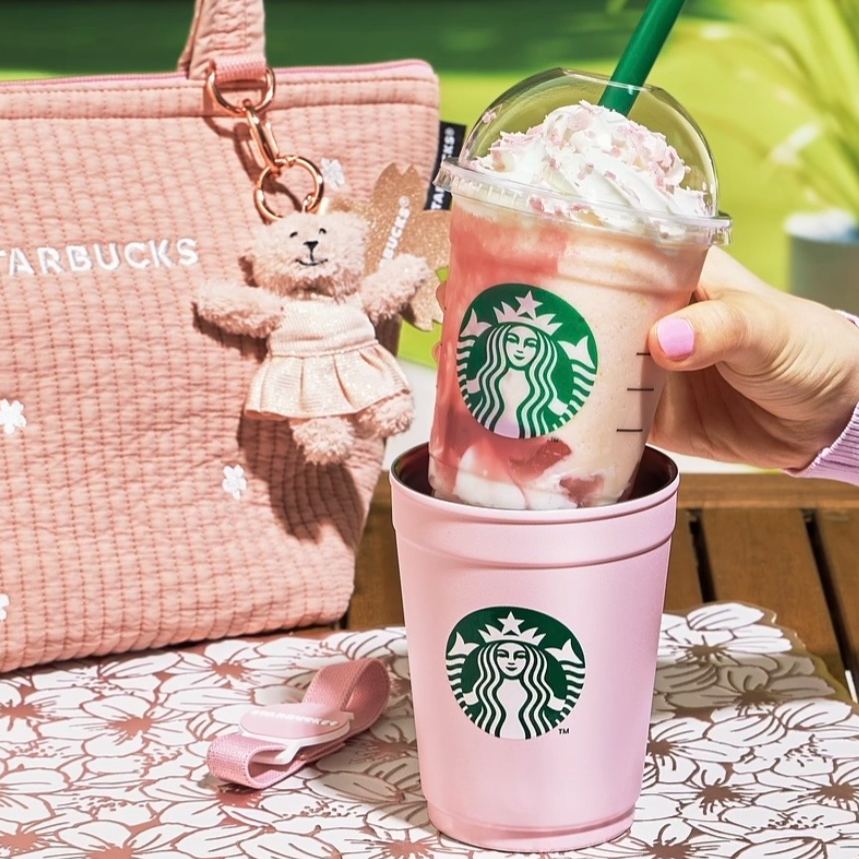 【預訂】日本星巴克 Starbucks Japan 櫻花系列 2026 Sakura Shine Brightly - 2-WAY 不鏽鋼杯