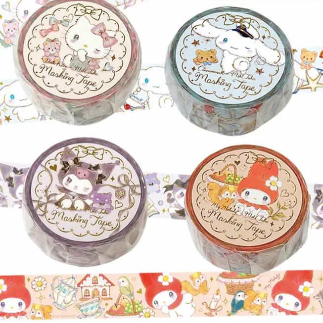 【訂貨】Sanrio x Miki Takei 4th Collection 文具系列 - 紙膠帶 Masking Tape