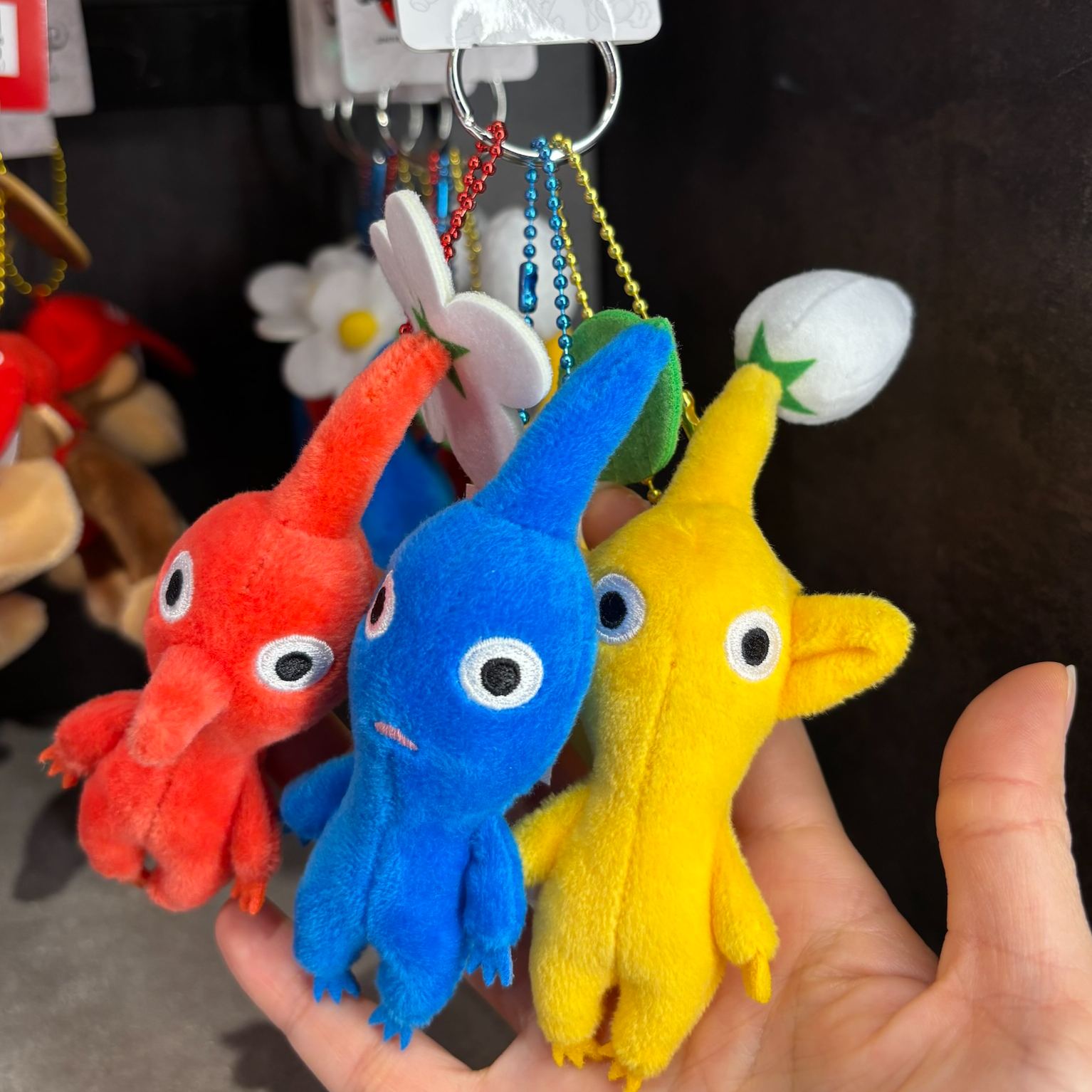 【訂貨】USJ 任天堂世界 Pikmin 皮克敏 公仔掛飾 3隻（小）