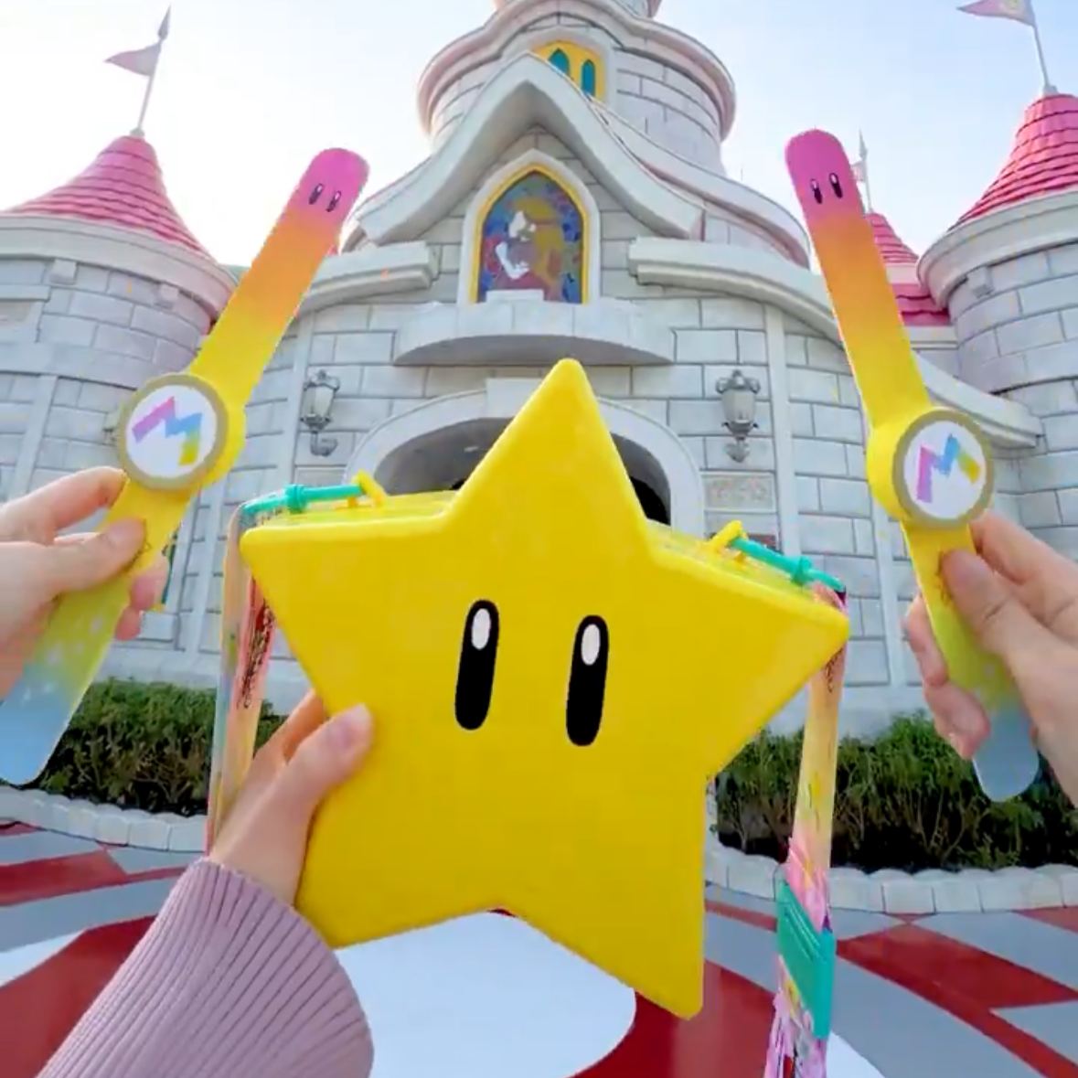 【訂貨】USJ 任天堂世界 Mario園區 5週年限定 - 星星爆谷桶 爆米花桶 彩色閃燈 發聲