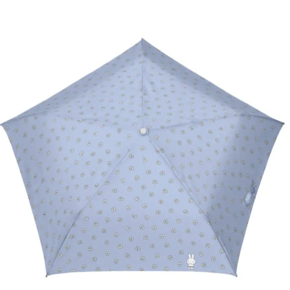 【訂貨】Miffy 100%遮光晴雨兩用 超輕量 折傘 縮骨遮 - 藍色小花
