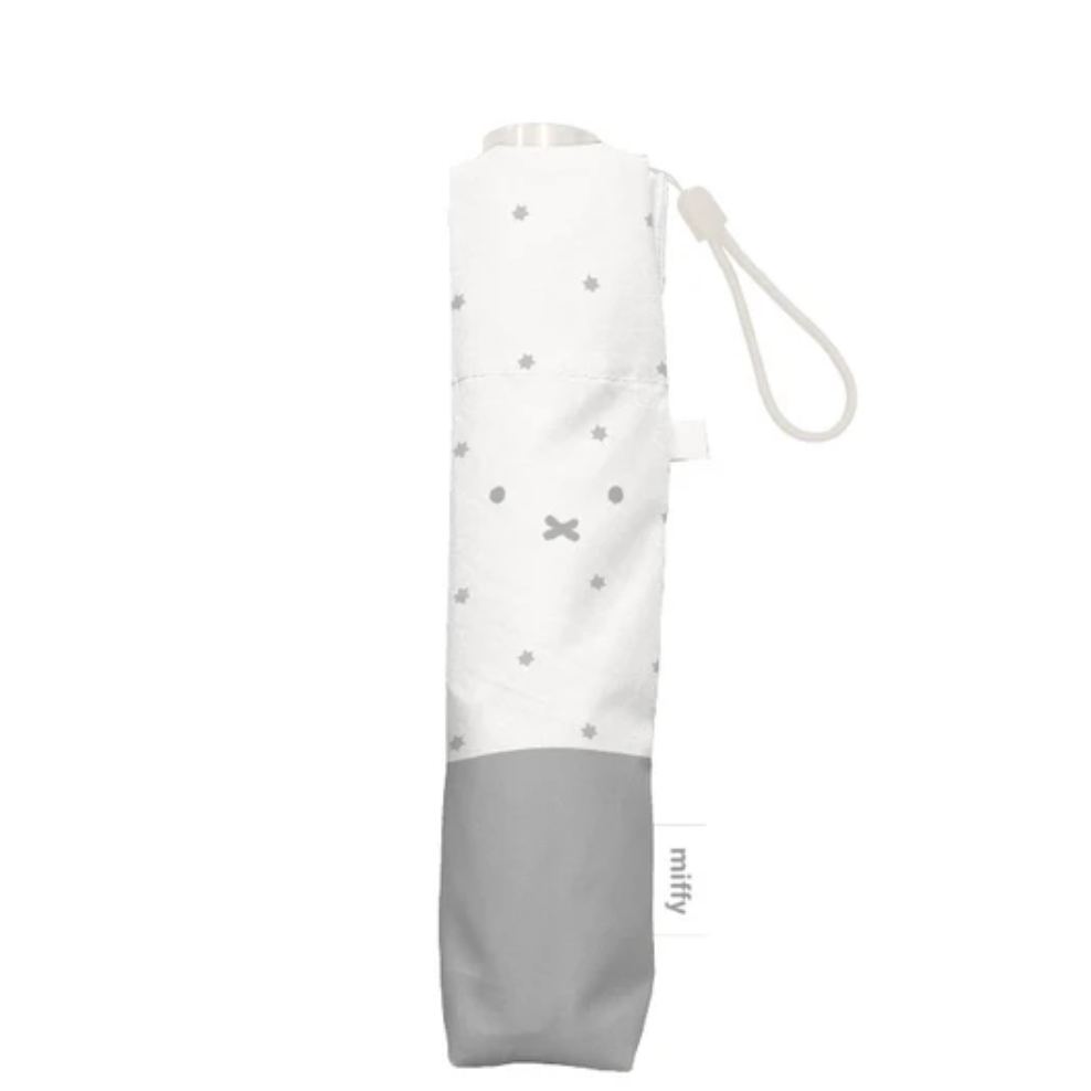 【訂貨】Miffy 100%遮光晴雨兩用 超輕量 折傘 縮骨遮 - 灰邊