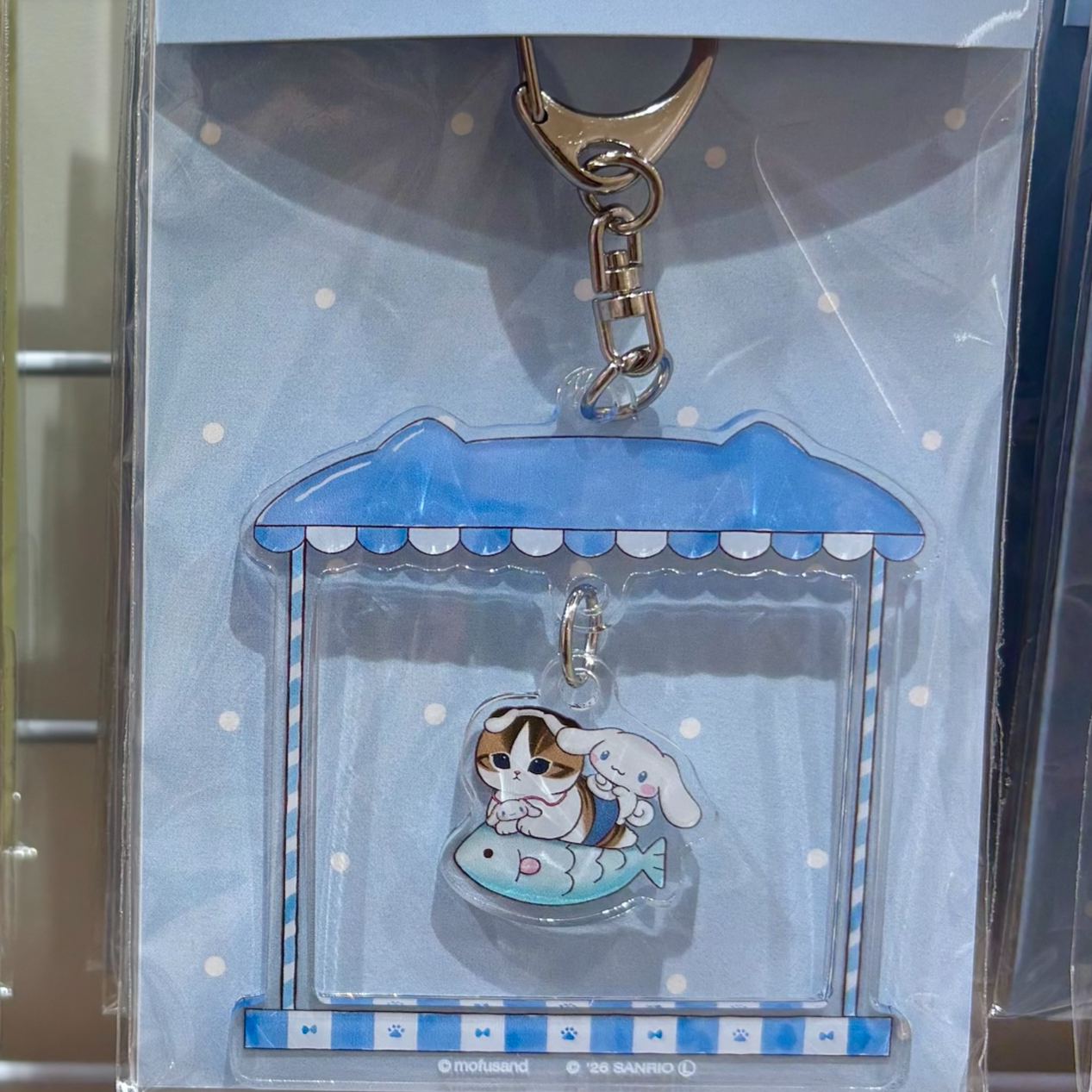 【預訂｜5月】Mofusand x Sanrio 聯乘系列 第三彈 - 亞加力搖搖鑰匙扣