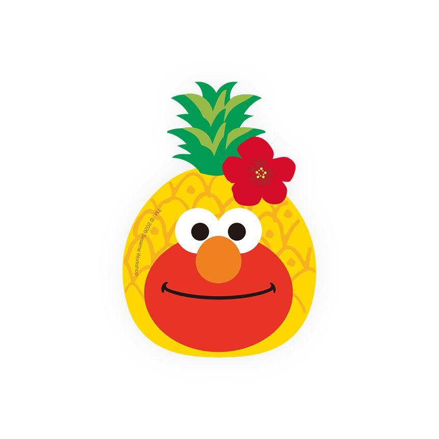 【訂貨】Sesame Street Market Hello Japan 芝麻街日本當地美食系列 - Elmo 貼紙