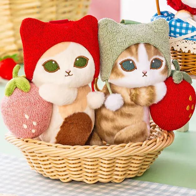 【訂貨】Mofusand MERCI STRAWBERRY 草莓系列 公仔掛飾
