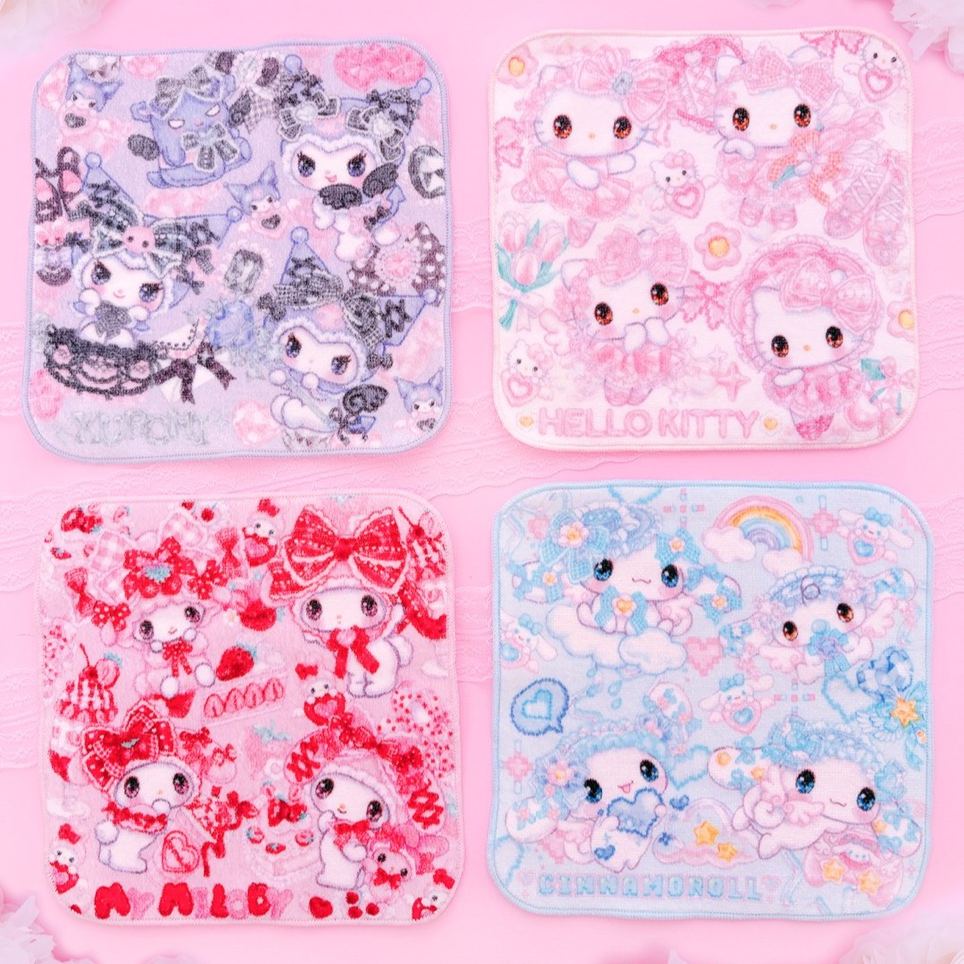 【訂貨】Sanrio x Amenomori Fumika 第二彈 文具系列 - 小毛巾