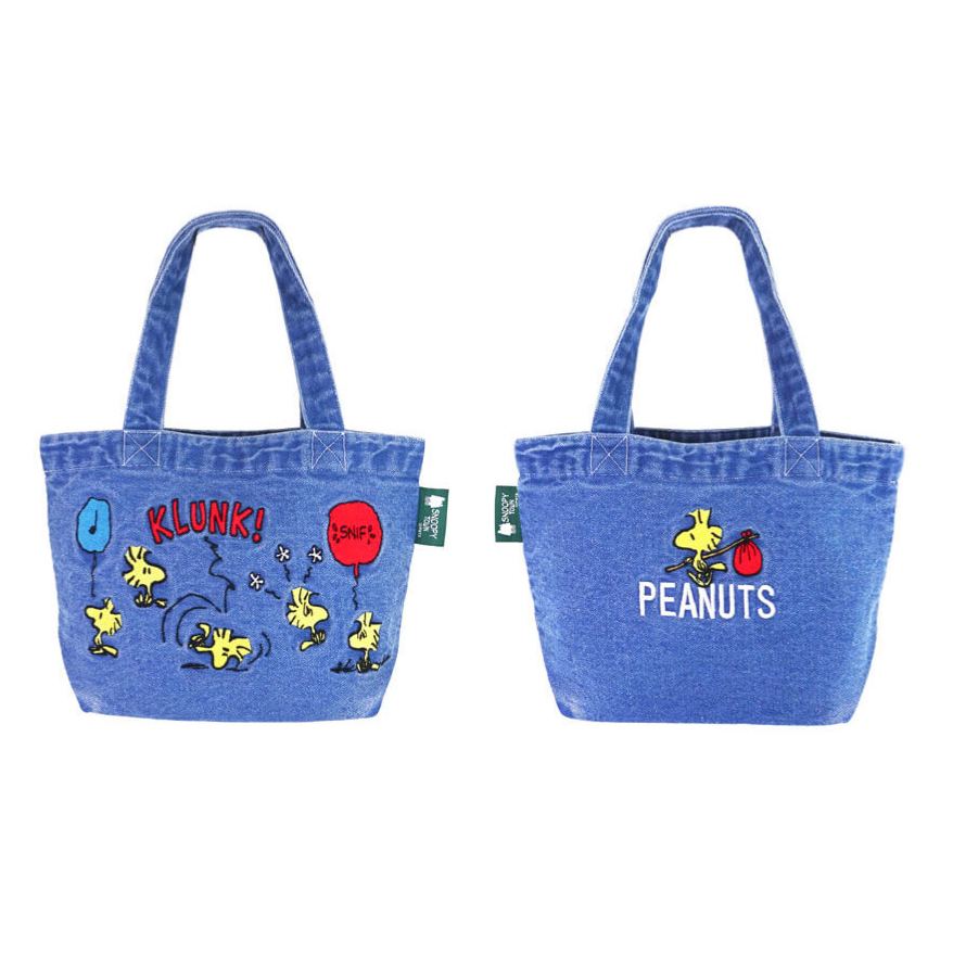 【預訂｜6月底】Snoopy Town Woodstock Fair 糊塗塌客 牛仔刺繡系列 - 小托特包 手挽袋
