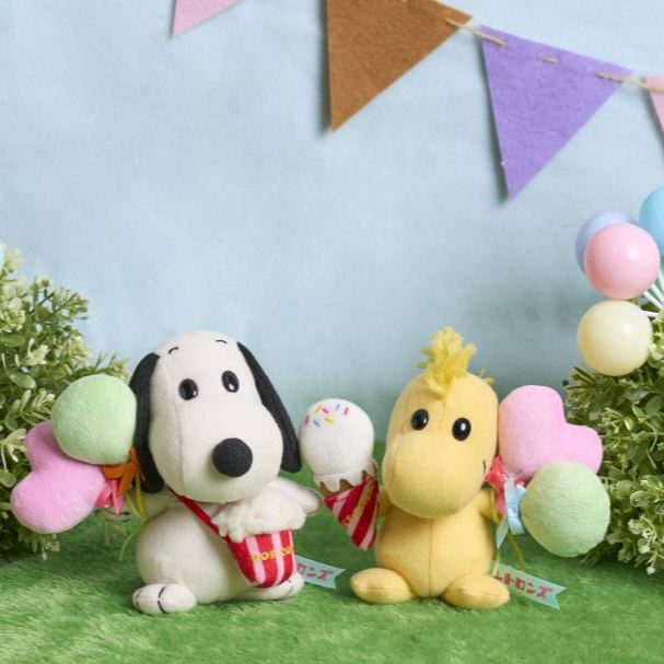 【訂貨】Peanuts Retorons - Snoopy & Woodstock 豆袋公仔套裝 (嘉年華)