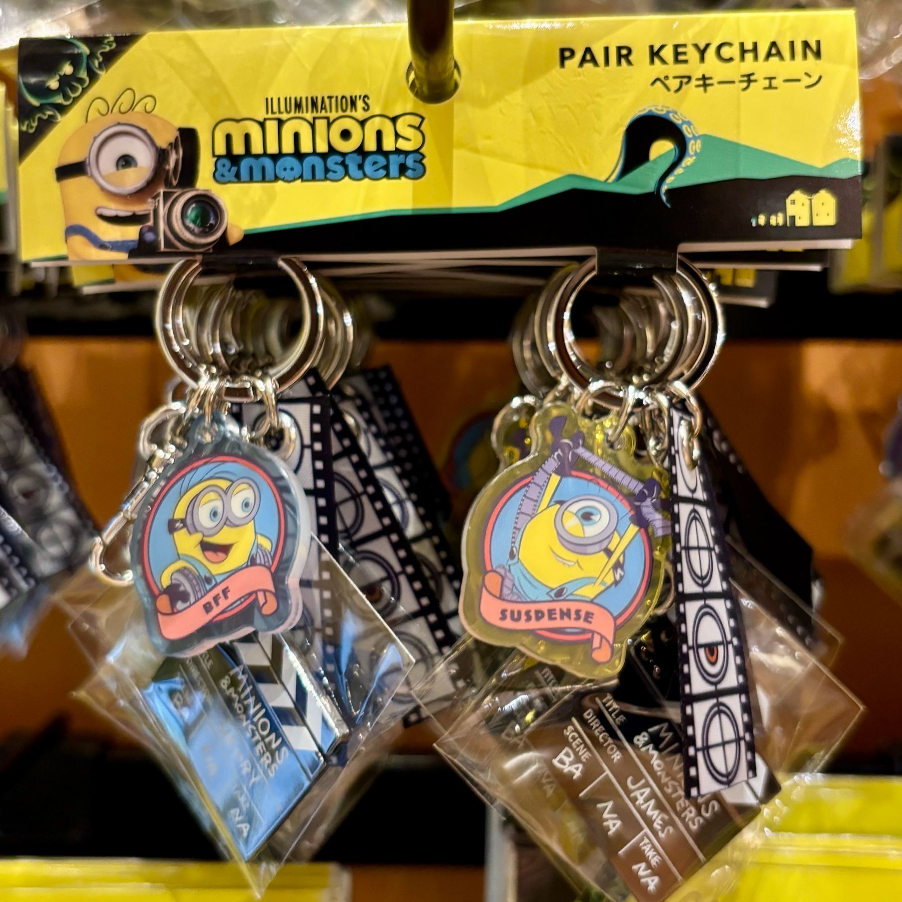 【訂貨】USJ Minions & Monsters 迷你兵團 小小兵 - Henry & James 鑰匙扣