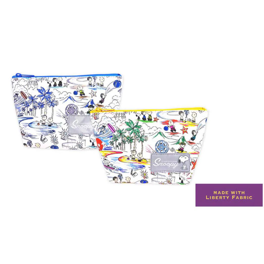 【預訂｜8月】Snoopy in Ginza 銀座展 2026 - Snoopy x Liberty Fabrics Sunny Holiday 化妝袋