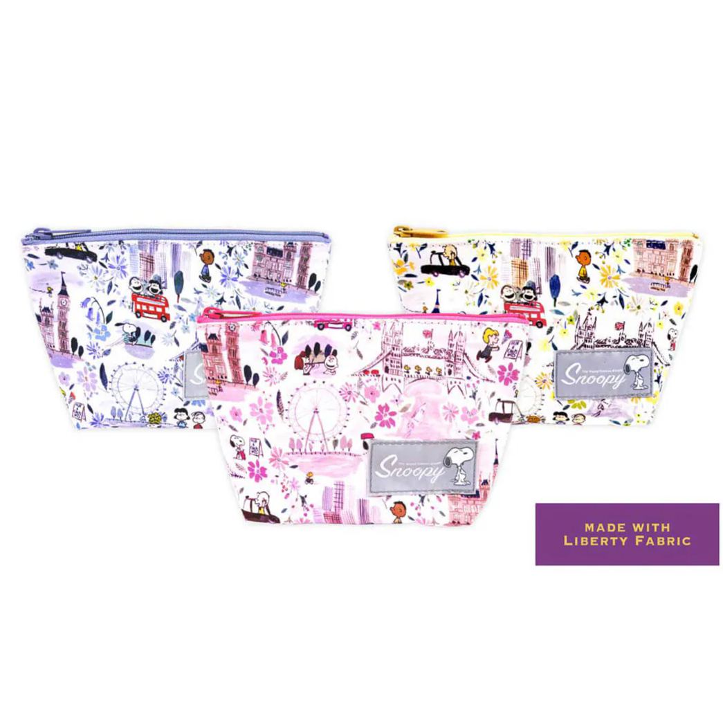 【預訂｜8月】Snoopy in Ginza 銀座展 2026 - Snoopy x Liberty Fabrics LONDON 化妝袋