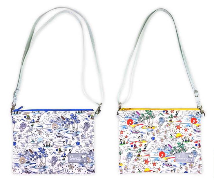 【預訂｜8月】Snoopy in Ginza 銀座展 2026 - Snoopy x Liberty Fabrics SUNNY HOLIDAY 日本製 斜揹袋 單肩包