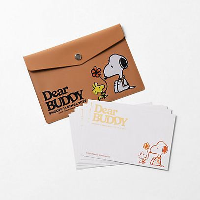 【預訂 | 8月】Snoopy in Ginza 銀座展 2026 DEAR BUDDY 系列 - 明信片 Postcard & Case Set
