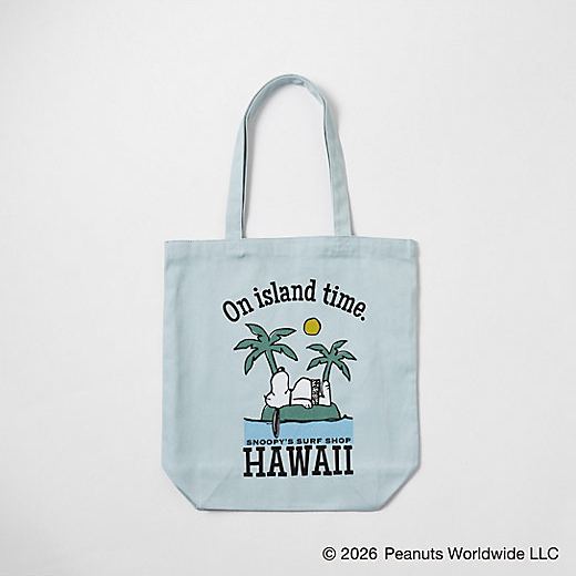 【預訂｜8月】Snoopy in Ginza 銀座展 2026 - SNOOPY’S SURF SHOP 手挽袋 Tote Bag（On Island Time）