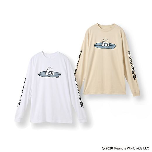 【預訂｜8月】Snoopy in Ginza 銀座展 2026 - SNOOPY’S SURF SHOP 長袖 Tshirt