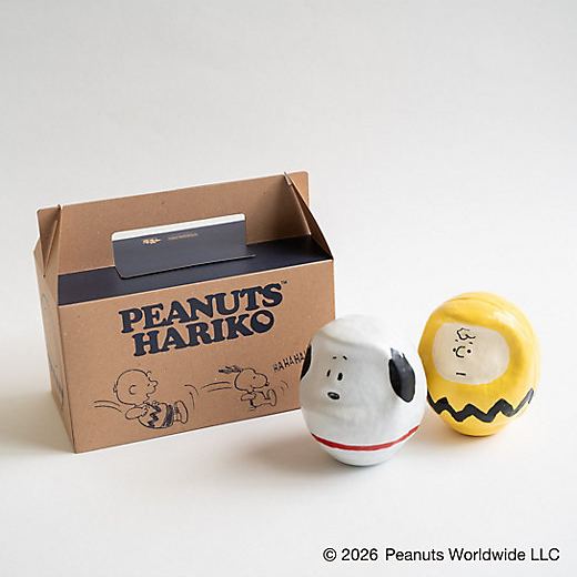 [Pre-order｜August] Snoopy in Ginza Exhibition 2026 - TOKYO LOLLIPOP Snoopy & Charlie Brown HARIKO Limited Edition Daruma Doll