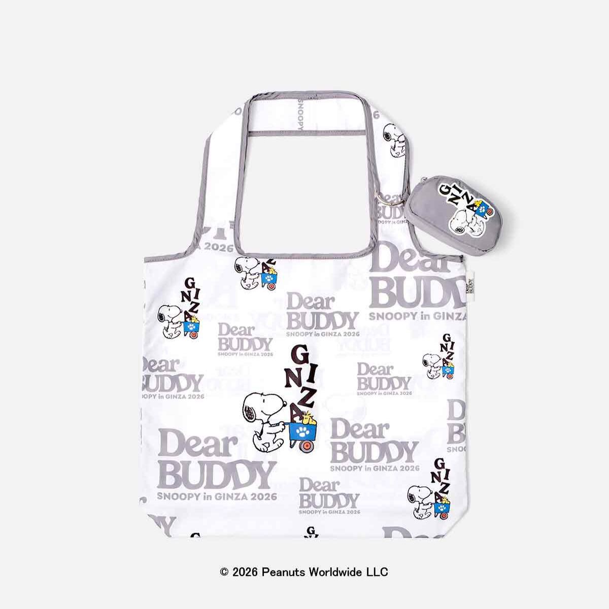 【預訂｜8月】Snoopy in Ginza 銀座展 2026 DEAR BUDDY 系列 - 環保袋 購物袋